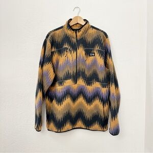 Mountain Hardwear HiCamp Printed Fleece Pullover Sweatshirt Jacket Mens Size XL